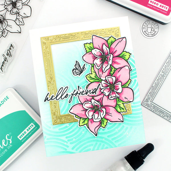 Hero Arts Color Layering Wild Columbine Stencils