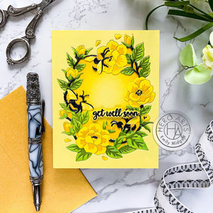 Hero Arts Color Layering Bee Florals Stencils