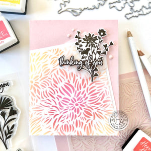 Hero Arts Petal Burst Stencil