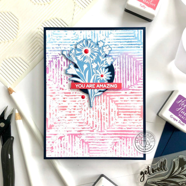 Hero Arts Stripey Dot Stencil