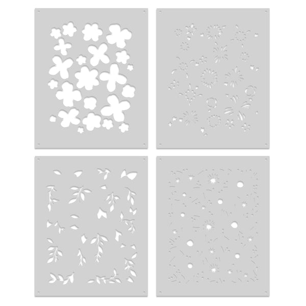 Hero Arts Color Layering Bold Flowers Stencils