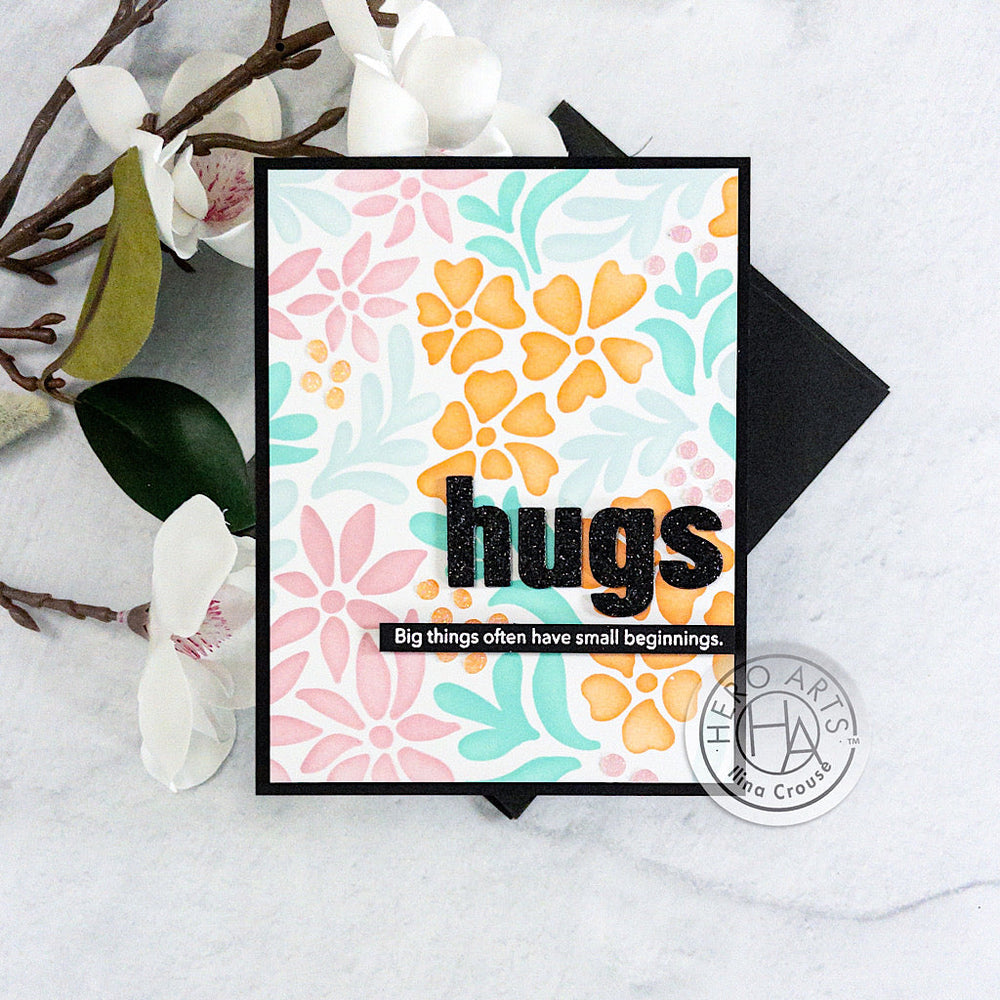 Hero Arts Color Layering Summer Blooms Stencil