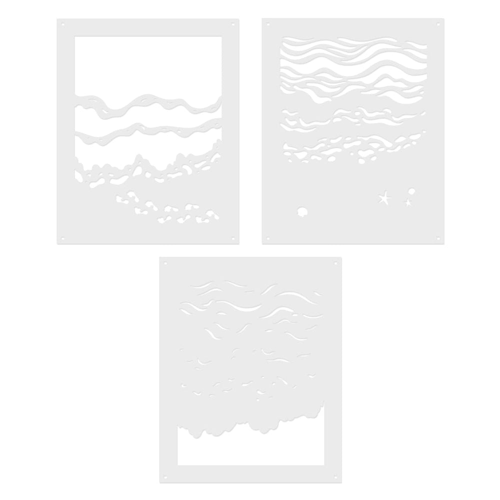 Hero Arts Color Layering Beach Floor Stencils
