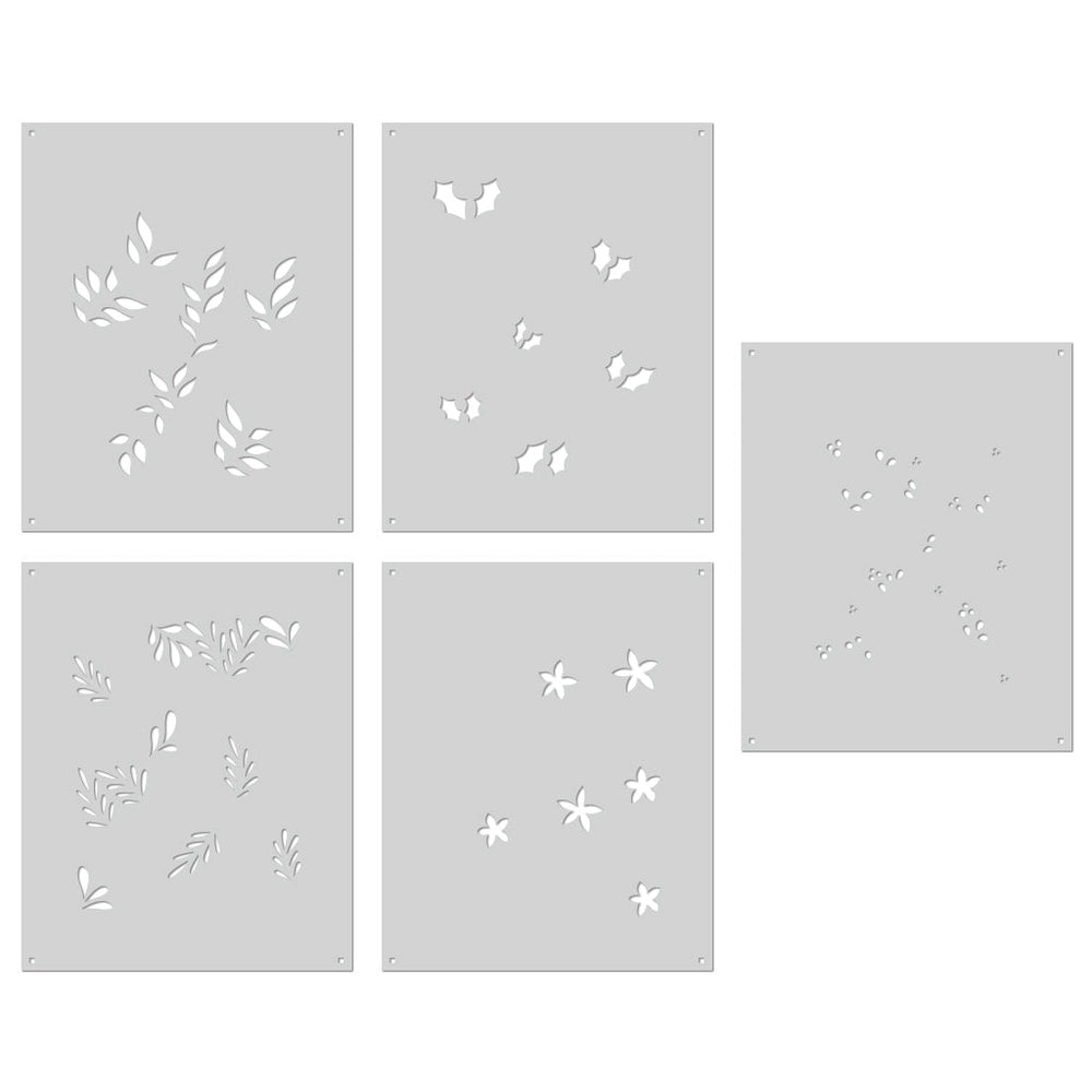 Hero Arts Color Layering Christmas Foliage Stencils