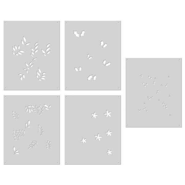 Hero Arts Color Layering Christmas Foliage Stencils