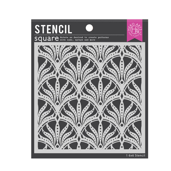 Hero Arts Art Deco Dancing Light Stencil