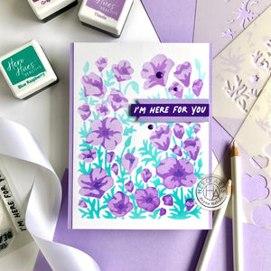 Hero Arts Color Layering Golden Poppies Stencils