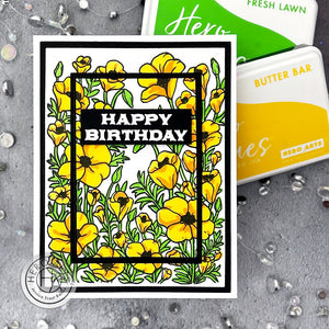 Hero Arts Golden Poppies Clear Stamps