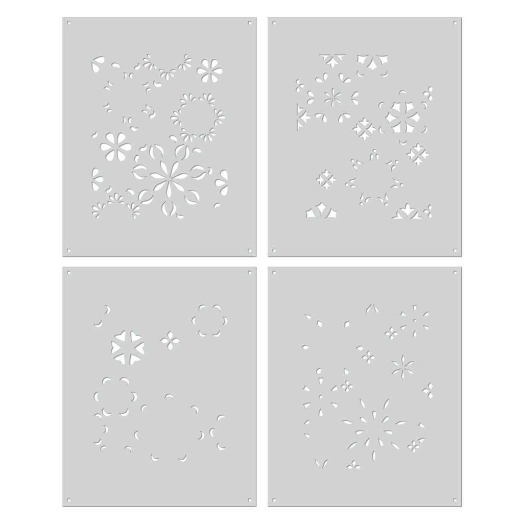 Hero Arts Color Layering Mandala Flower Pattern Stencils – Spellbinders ...