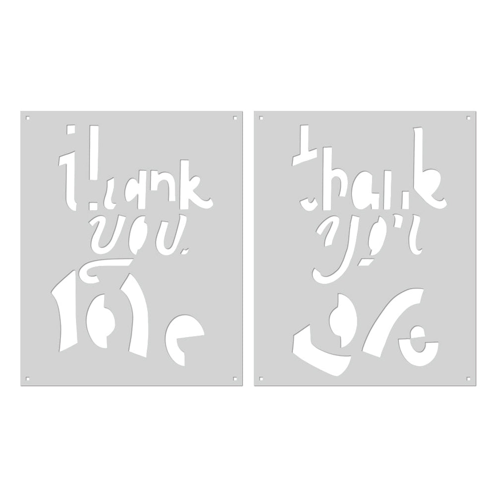 Hero Arts Color Layering Thank You Love Stencils