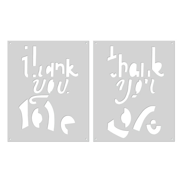 Hero Arts Color Layering Thank You Love Stencils