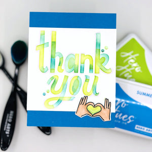 Hero Arts Color Layering Thank You Love Stencils