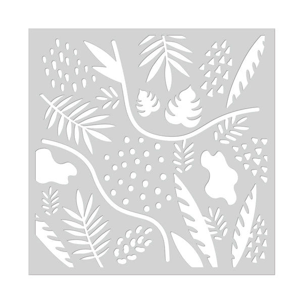 Hero Arts Leaves and Abstract Shapes Stencil