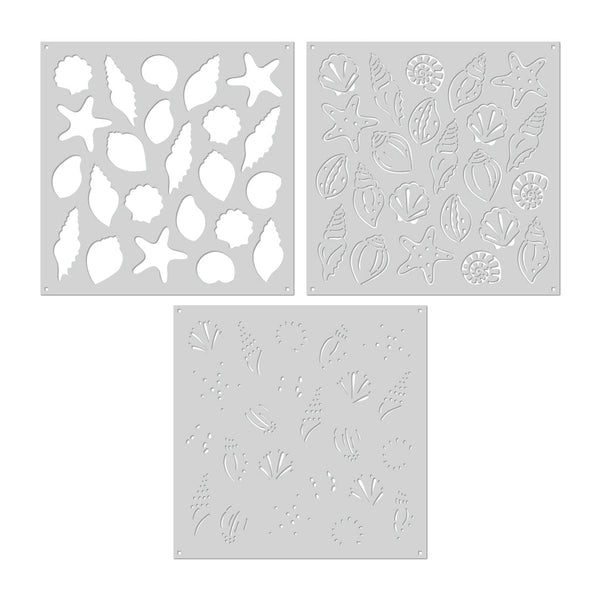 Hero Arts Color Layering Seashells Stencils