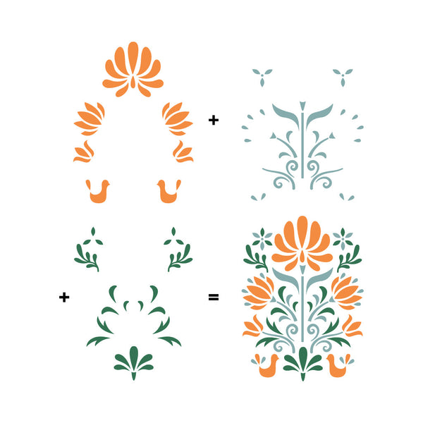 Hero Arts Color Layering Folk Art Stencils