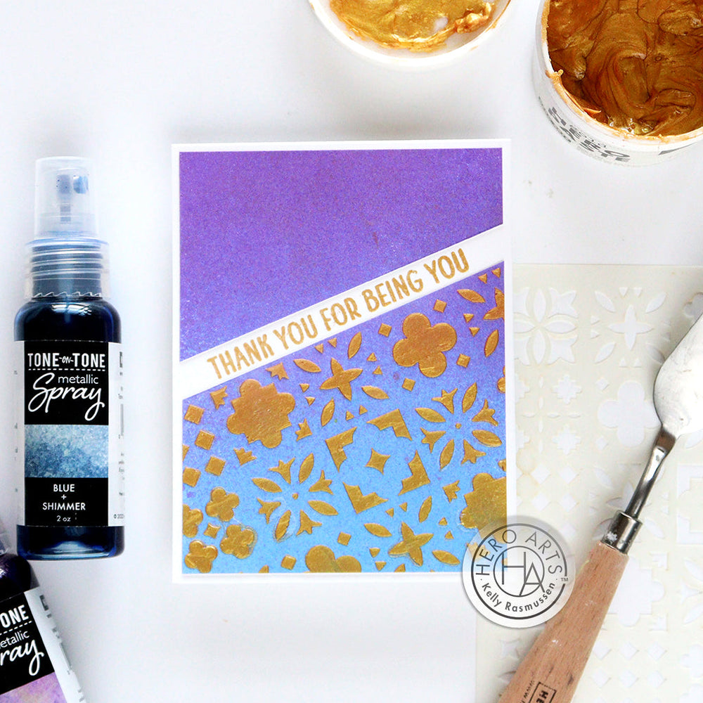 Hero Arts Decorative Tile Pattern Stencil
