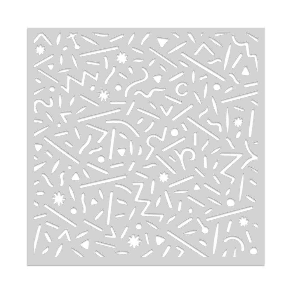 Hero Arts Dancing Lines Stencil