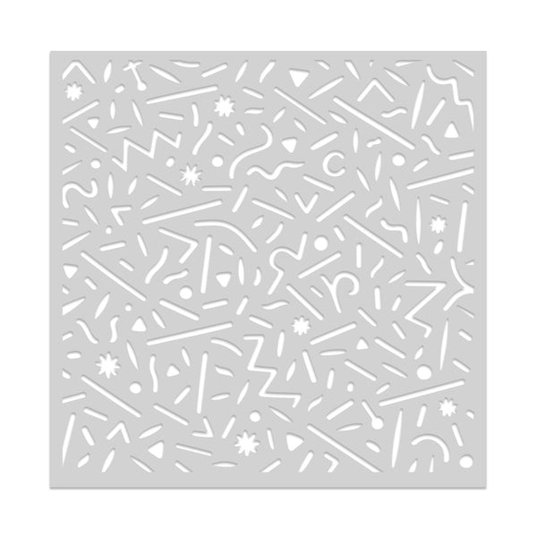 Hero Arts Dancing Lines Stencil