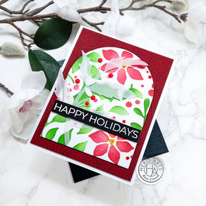 Hero Arts Holiday Foliage Stencil