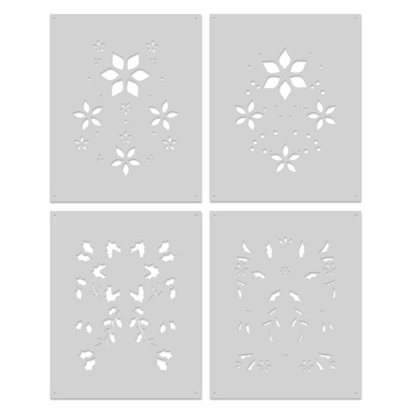 Hero Arts Color Layering Poinsettia Pattern Stencils