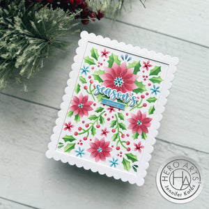 Hero Arts Color Layering Poinsettia Pattern Stencils