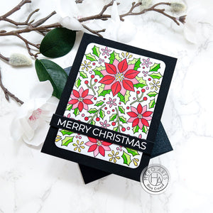 Hero Arts Color Layering Poinsettia Pattern Stencils