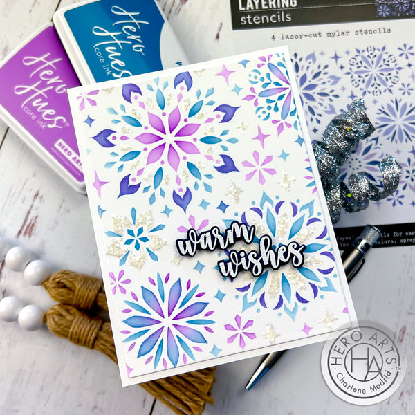 Hero Arts Color Layering Snowflake Stencils