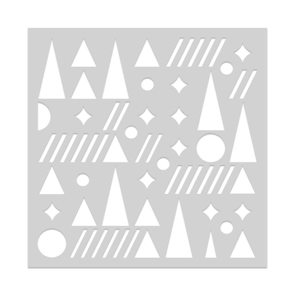 Hero Arts Geometric Holiday Stencil