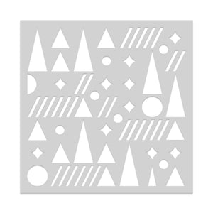 Hero Arts Geometric Holiday Stencil