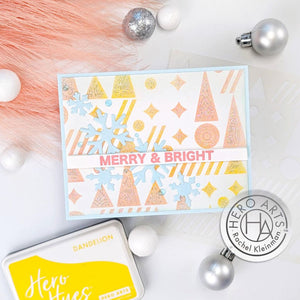 Hero Arts Geometric Holiday Stencil