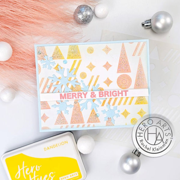 Hero Arts Geometric Holiday Stencil