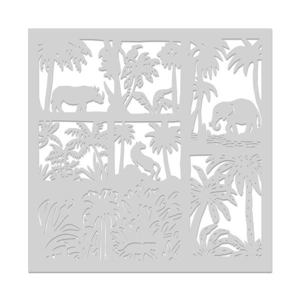 Hero Arts Jungle Scene Stencil