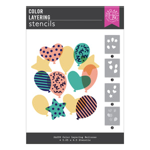 Hero Arts Color Layering Balloons Stencils