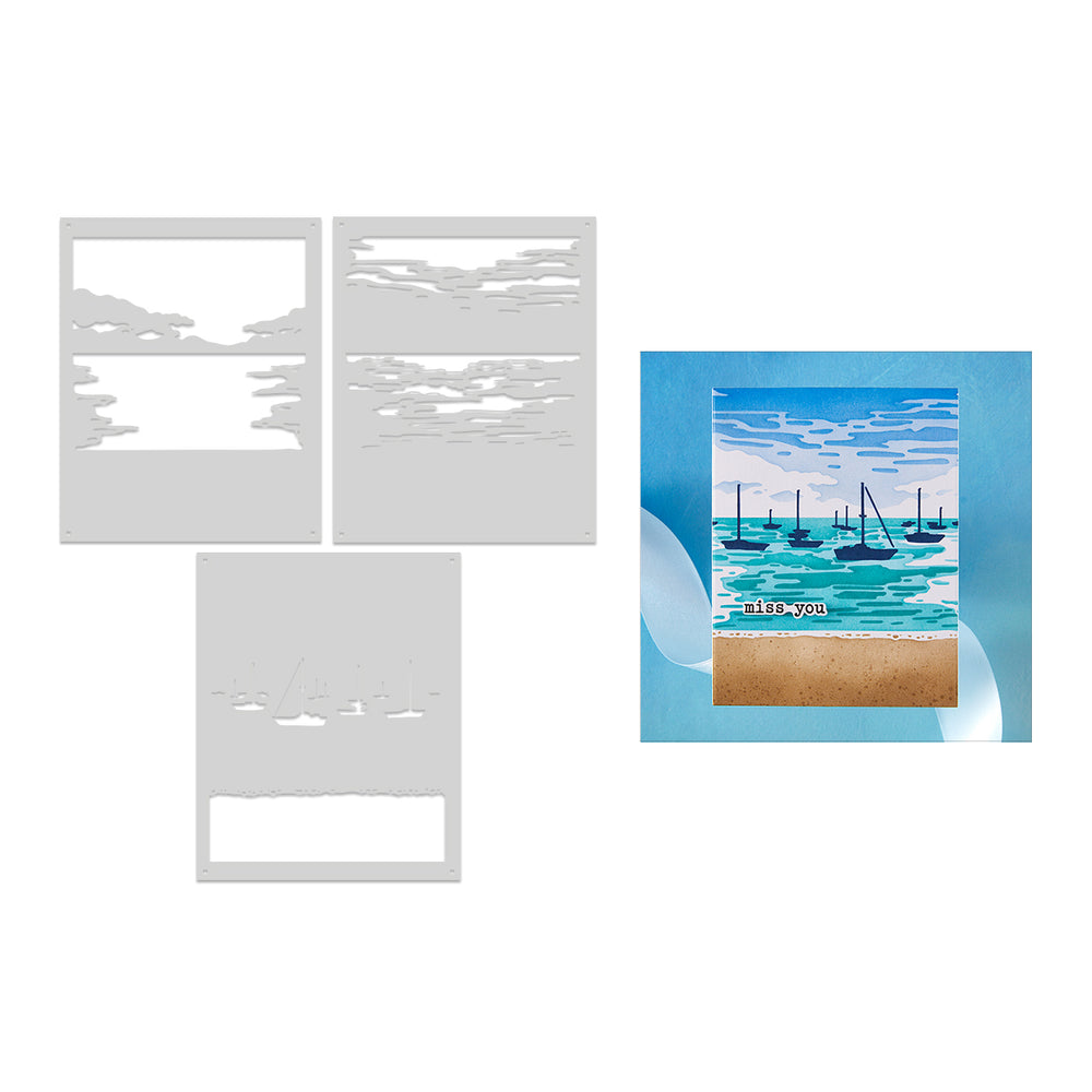 Hero Arts Color Layering Harbor Stencils