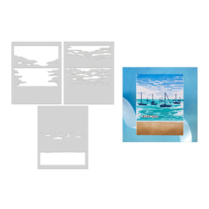 Hero Arts Color Layering Harbor Stencils