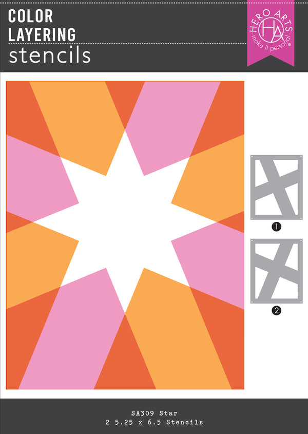 Hero Arts Color Layering Star Stencils