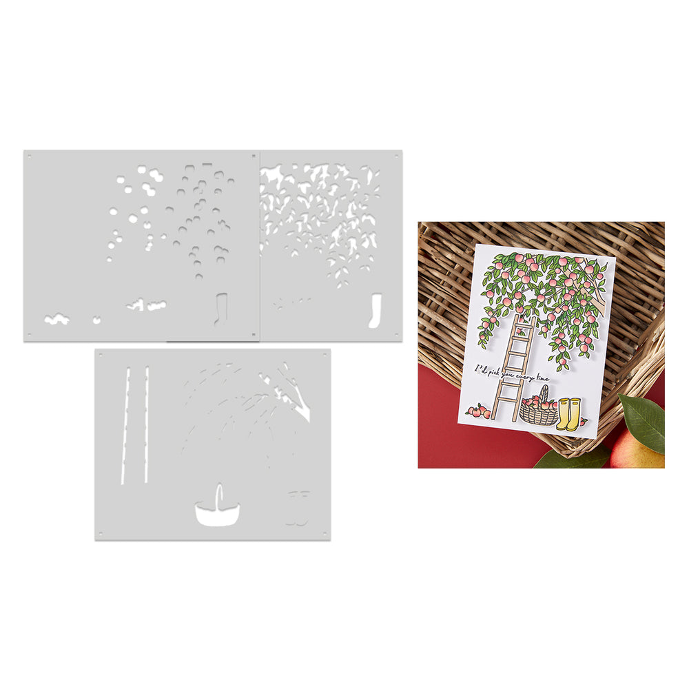 Hero Arts In The Orchard Color Layering Stencils