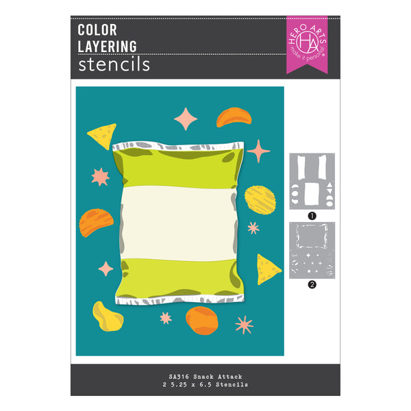 Hero Arts Snack Layering Stencil