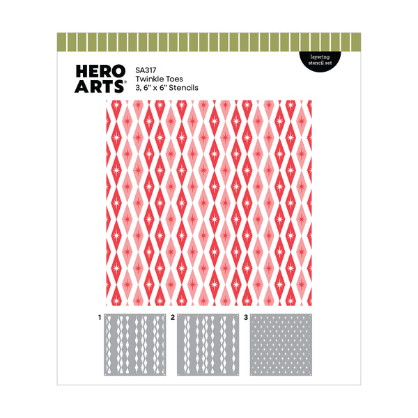 Hero Arts Twinkle Toes Layering Stencils