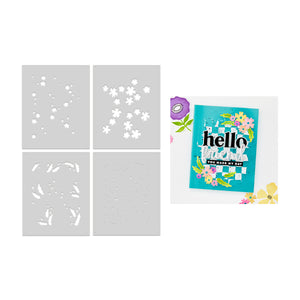 Hero Arts Bitty Floral Layering Stencils