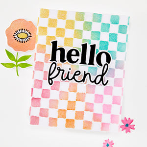 Hero Arts Hello Friend Clear Stamp Set