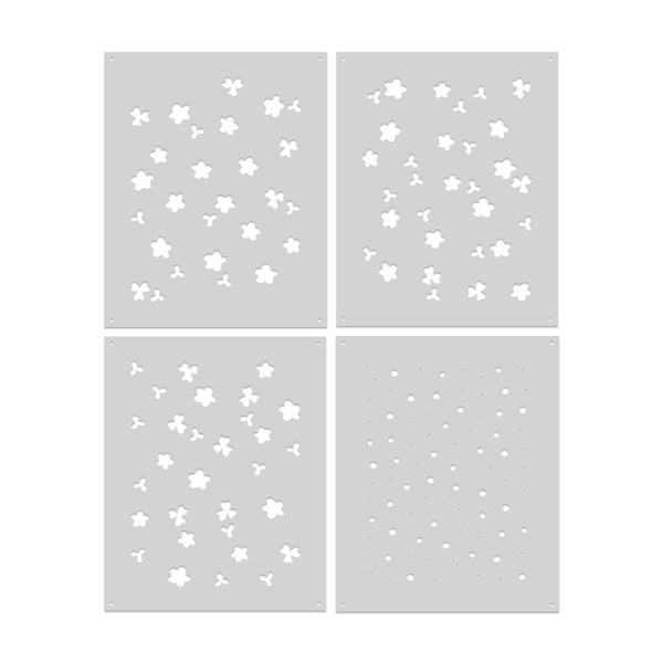 Hero Arts Flower Power Layering Stencil Set