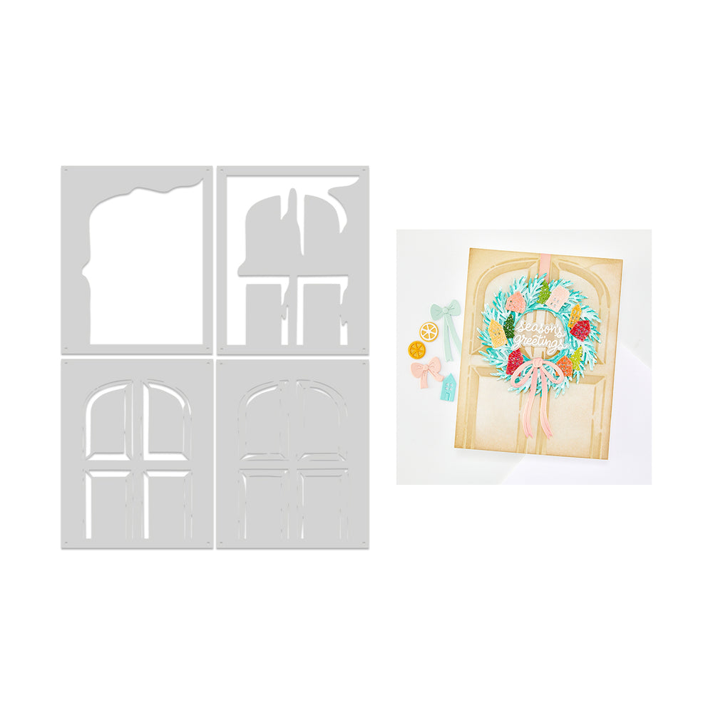 Hero Arts Front Door Layering Stencil Set