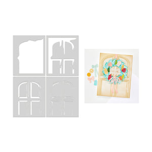 Hero Arts Front Door Layering Stencil Set