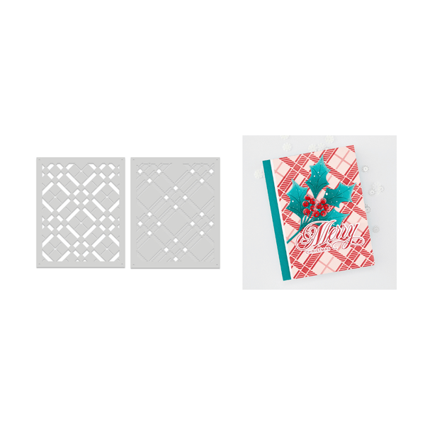 Classic Plaid Layering Stencil Set