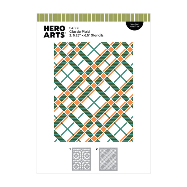 Classic Plaid Layering Stencil Set