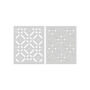 Classic Plaid Layering Stencil Set