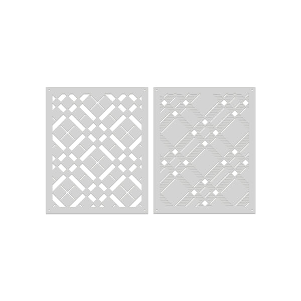 Classic Plaid Layering Stencil Set