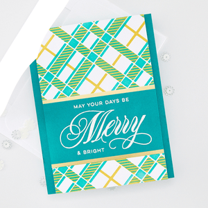 Classic Plaid Layering Stencil Set