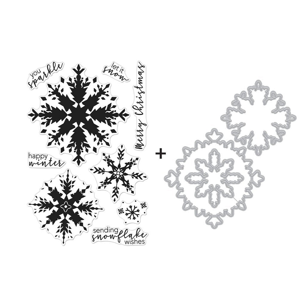 Hero Arts Color Layering Snowflake Stamps & Dies Bundle